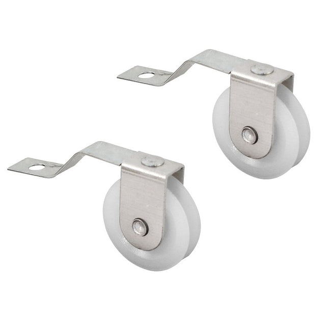 Prime-Line B 638 Roller Assembly, 1 in Dia Roller, 1/4 in W Roller, Steel, 2-Roller