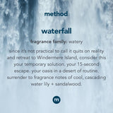 Method Waterfall Scent Gel Hand Wash 12 oz, Pack of 6