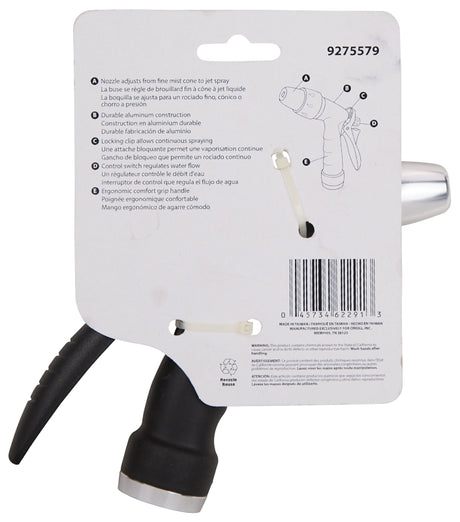 Westclox 47538A Alarm Clock, AAA Battery, LCD Display, Plastic Case, Black Case