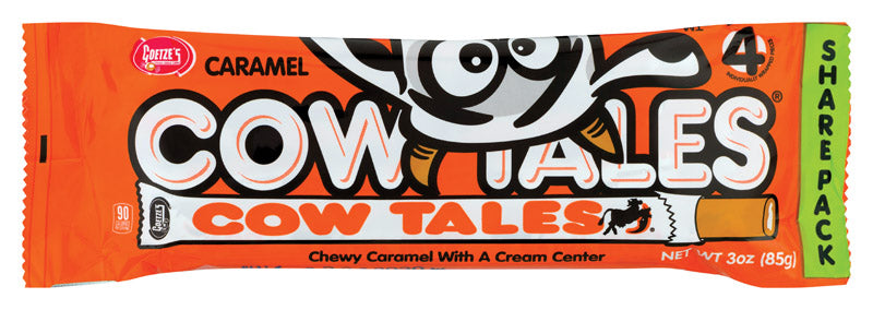 Goetze's Candy Cow Tales Caramel Cream Caramels 3 oz, Pack of 20