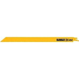 DEWALT DW4838 Reciprocating Saw Blade, 3/4 in W, 12 in L, 14 TPI