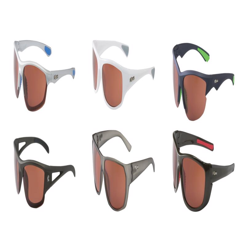 Piranha U.S. Biker Unisex Assorted Frame Assorted Lens Sunglasses, Pack of 6