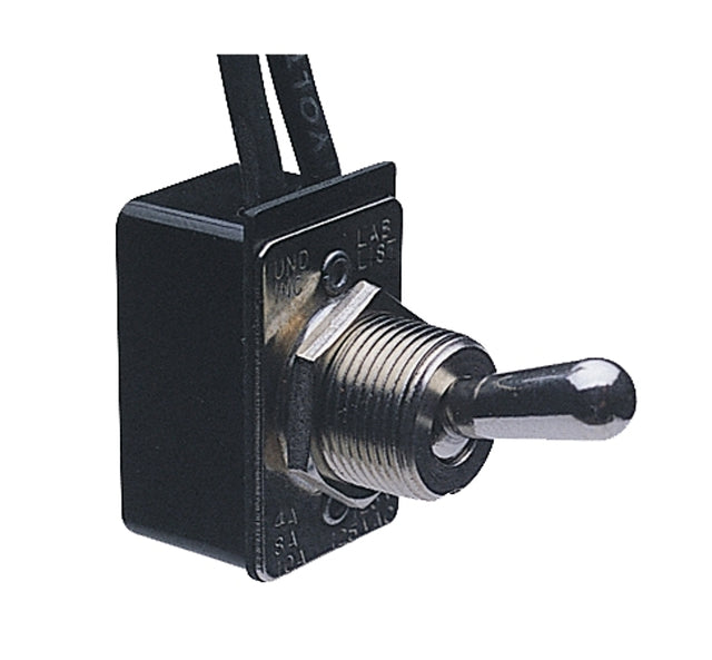 Calterm 41720 Switch, 75 A, 6/28 VDC, Lead Wire Terminal, Black