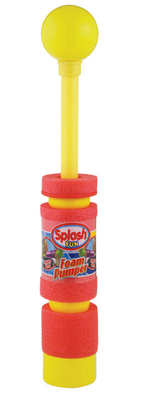 Ja-Ru Splash Foam Pumper Water Toy Soft Foam/Plastic 1 pk, Pack of 12