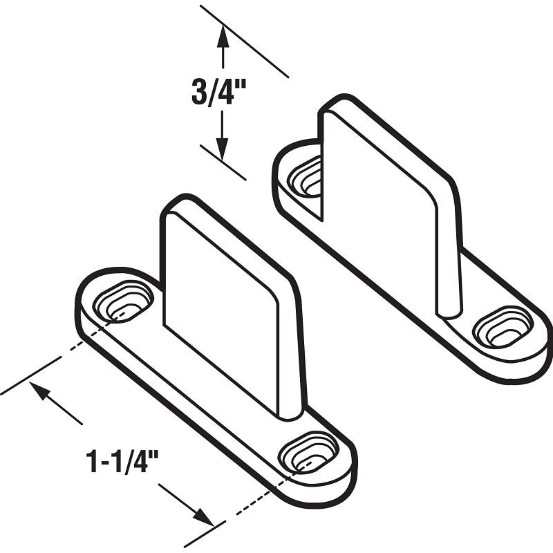 Prime-Line N 6567 Door Guide, Plastic, Floor