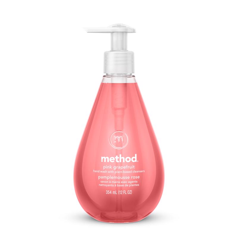 Method Pink Grapefruit Scent Gel Hand Wash 12 oz, Pack of 6