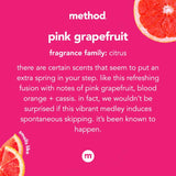Method Pink Grapefruit Scent Gel Hand Wash 12 oz, Pack of 6
