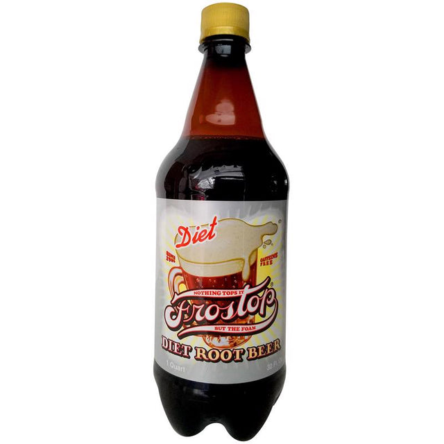 Frostop Diet Root Beer Soda 32 oz 1 pk, Pack of 15