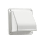 Lambro 1471W Hood Vent, 4 in Duct, Plastic Hood, White Hood