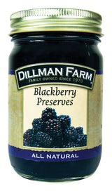 Dillman Farm All Natural Blackberry Preserves 16 oz Jar, Pack of 6