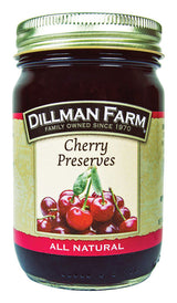 Dillman Farm All Natural Cherry Preserves 16 oz Jar, Pack of 6