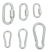 Home Plus Zinc-Plated Steel Snap Hook And Quick Link Set, Pack of 12