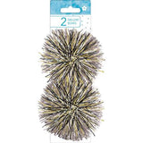 Paper Images Izzy Ob Multi-Color Pearl/Black Firework Bows, Pack of 24