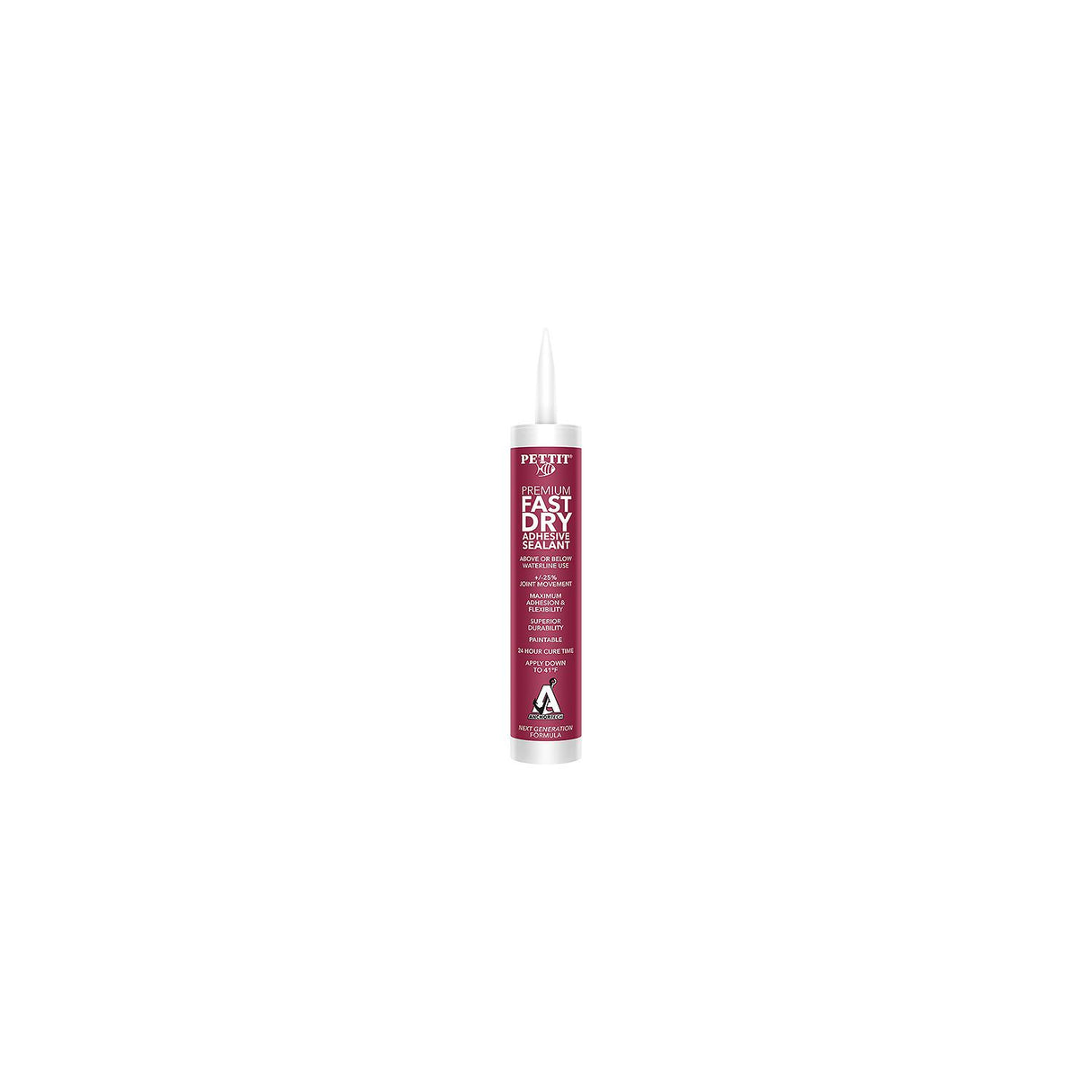 Pettit 6005C Anchortech Premium Fast Dry Adhesive Sealant, 10.1 oz., White