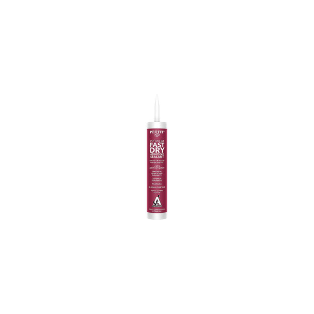 Pettit 6005C Anchortech Premium Fast Dry Adhesive Sealant, 10.1 oz., White
