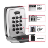 Master Lock 4-5/8 in. H X 3.13 in. W X 2-1/16 in. L Metal 4-Digit Combination Lock Box