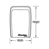 Master Lock 4-5/8 in. H X 3.13 in. W X 2-1/16 in. L Metal 4-Digit Combination Lock Box