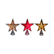Celebrations Incandescent Assorted Mercury Star Tree Topper 10 in., Pack of 6