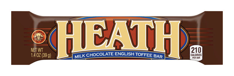 Heath Milk Chocolate English Toffee Candy Bar 1.4 oz, Pack of 18