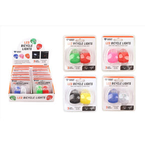 Diamond Visions Plastic Bike Lights Assorted, Pack of 12