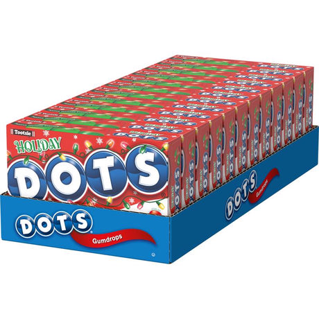 Dots Christmas Cherry, Lime & Vanilla Gumdrops 6 oz, Pack of 12