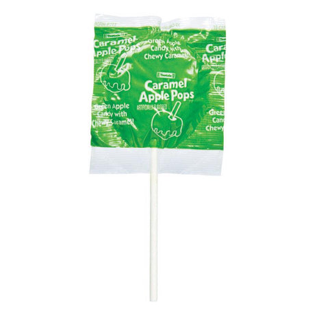 Tootsie Roll Caramel Apple Pops Green Apple, Caramel Lollipop 0.62 oz, Pack of 48