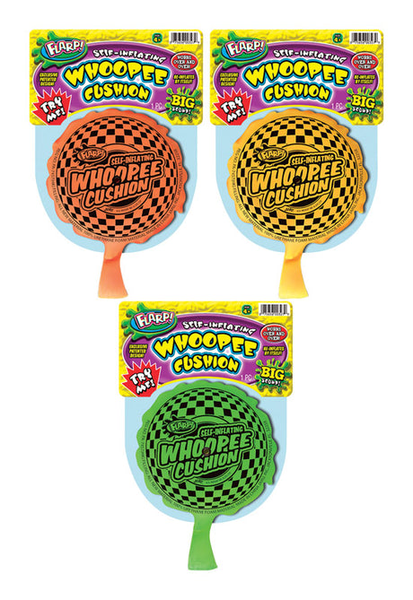 Flarp Whoopee Cushion Assorted 1 pc, Pack of 12