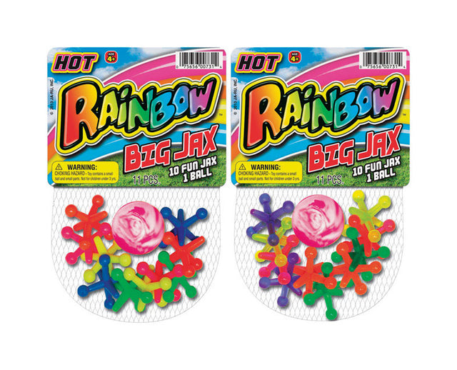 Rainbow Big Jax Assorted 11 pc, Pack of 24