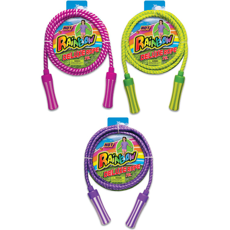 Rainbow Jump Rope Assorted 1 pc, Pack of 24