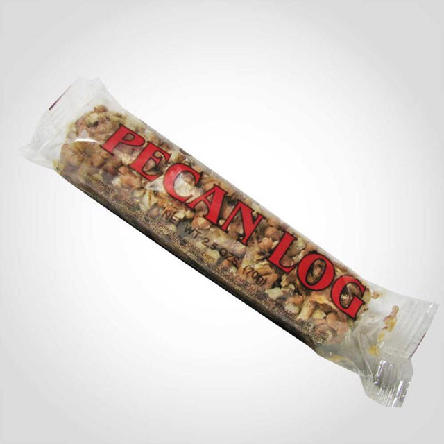Crown Pecan Log Candy Bar 2.5 oz, Pack of 12