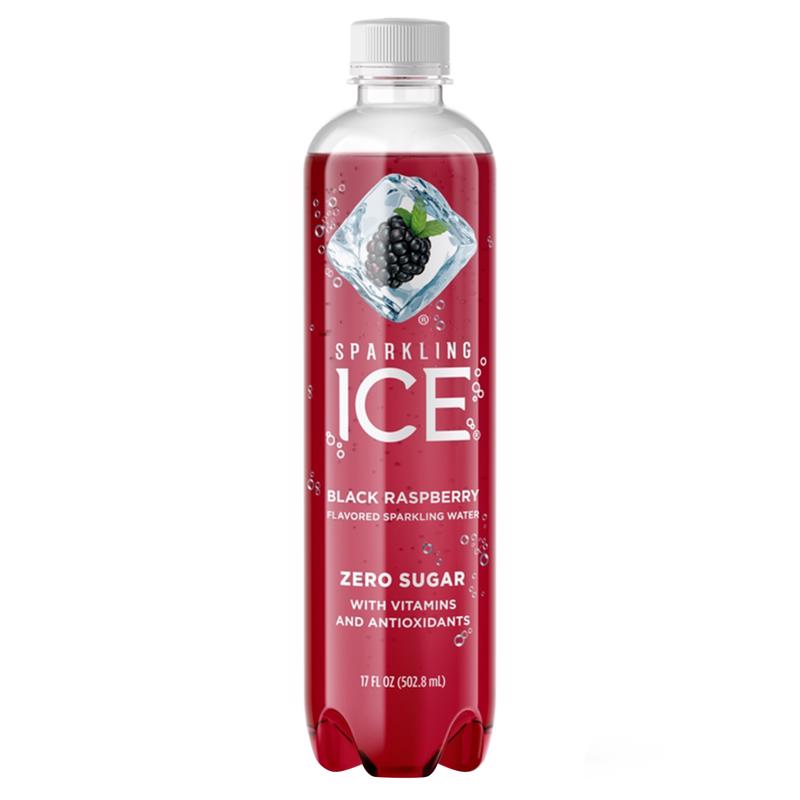 Sparkling Ice Black Raspberry Carbonated Water 17 oz 1 pk, Pack of 12