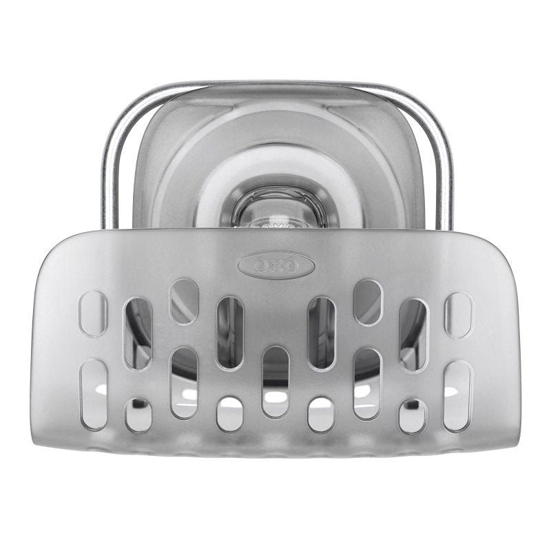 Good Grips StrongHold Series 13273500 Suction Sponge Holder, Stainless Steel, Gray, Suction Mounting, Pack of 6