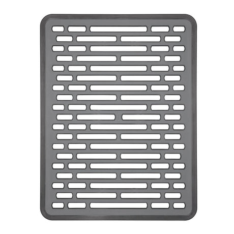 Good Grips 13190530 Sink Mat, 16 in L, 12-1/4 in W, 1/2 in Thick, TPE, Gray