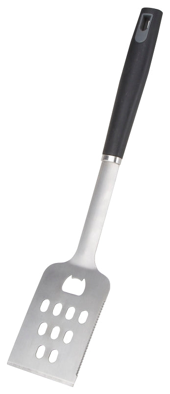 Omaha BBQ-22779-01 BBQ Spatula, 1.5 mm, Stainless Steel Blade, Stainless Steel, Plastic Handle, Straight Handle