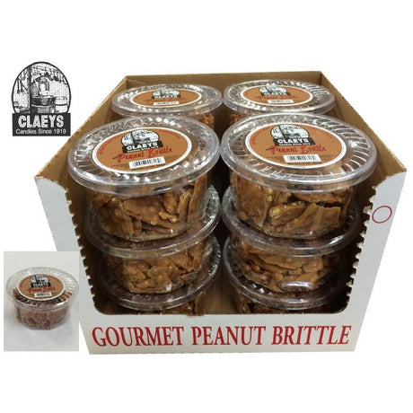 Claeys Old Fashioned Handmade Peanut Brittle Peanut Brittle 16 oz, Pack of 12