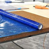 Trimaco Easy Mask 88124 Protective Countertop Film, 600 ft L, 24 in W, 2 mil Thick, Plastic, Blue