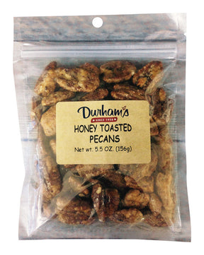Durhams Honey Toasted Pecans 5.5 oz Bagged, Pack of 12