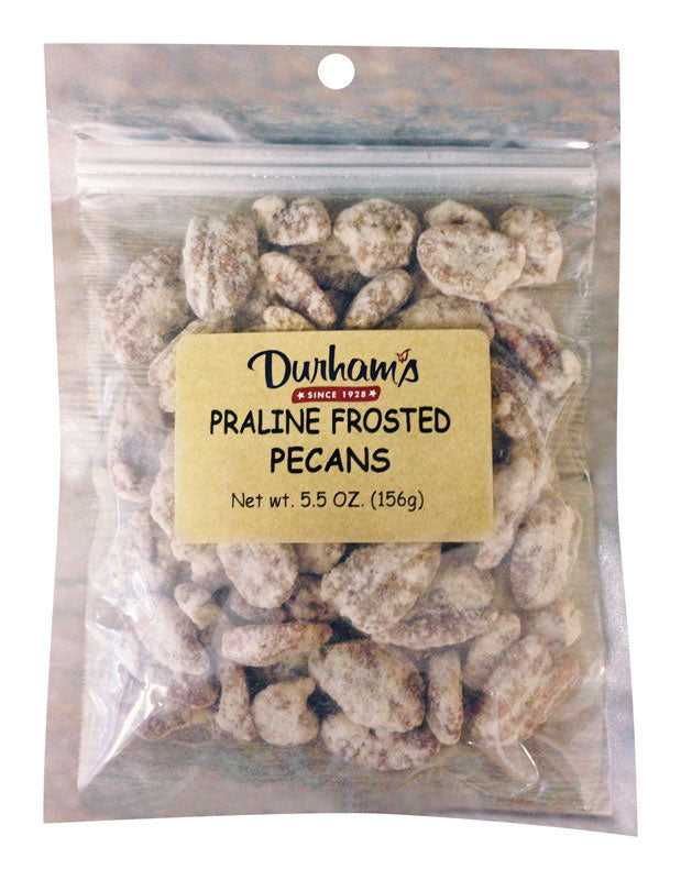 Durhams Praline Frosted Pecans 5.5 oz Bagged, Pack of 12