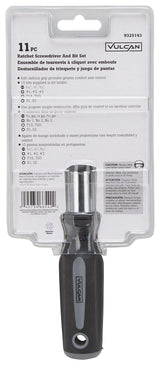 Vulcan SDZ-0320 Ratchet Screwdriver, 7-7/8 in OAL, Polypropylene/Thermoplastic Rubber Handle, Magnetic