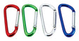 Home Plus Aluminum Assorted D Carabiner, Pack of 40