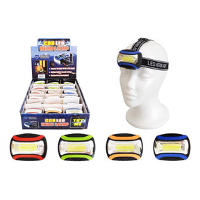 Diamond Visions 200 lm Assorted LED COB LED Head Lamp AAA Battery, Pack of 18