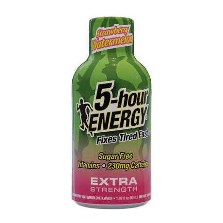 5-hour Energy Extra Strength Sugar Free Strawberry Watermelon Energy Shot 1.93 fl. oz., Pack of 12