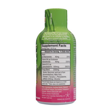 5-hour Energy Extra Strength Sugar Free Strawberry Watermelon Energy Shot 1.93 fl. oz., Pack of 12