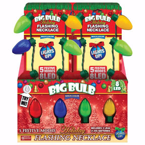 Magic Seasons Scorpion Master 10 in. Big Bulb Flashing Necklace 1 pk, Pack of 12