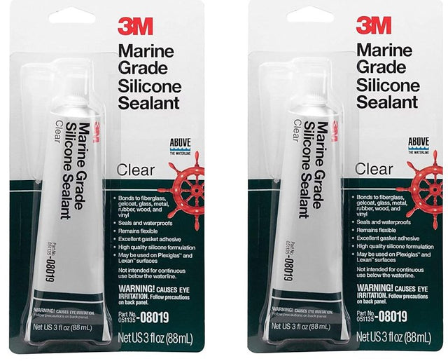 3M 8019 Marine-Grade Sealant, Clear, 3 oz Tube