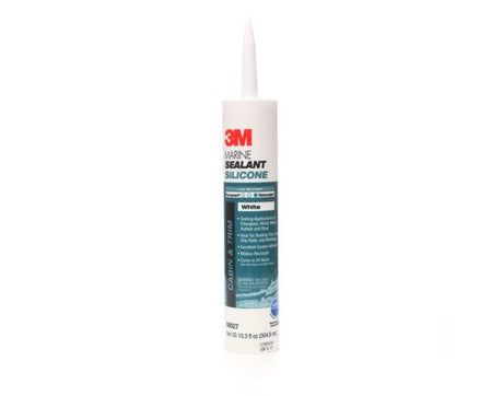 3M 08027 Silicone Sealant, White, 5 to 10 min Curing, 304 mL Cartridge