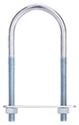 ProSource LR347 U-Bolt, 5/16 in Thread, 2-3/4 in L Thread, Steel, Zinc, Pack of 10