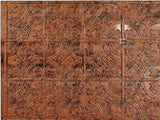 Fasade D6018 Backsplash Panel, 24 in L, 18 in W, Moonstone Copper, Pack of 5