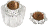 Danco 88049 Faucet Knob Handle, Acrylic, For: Delta Delux Two Handle Kitchen and Lavatory Faucets