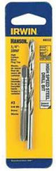 Irwin Hanson 80232 Tap and Drill Bit Set, HCS/HSS, #3 Drill Bit